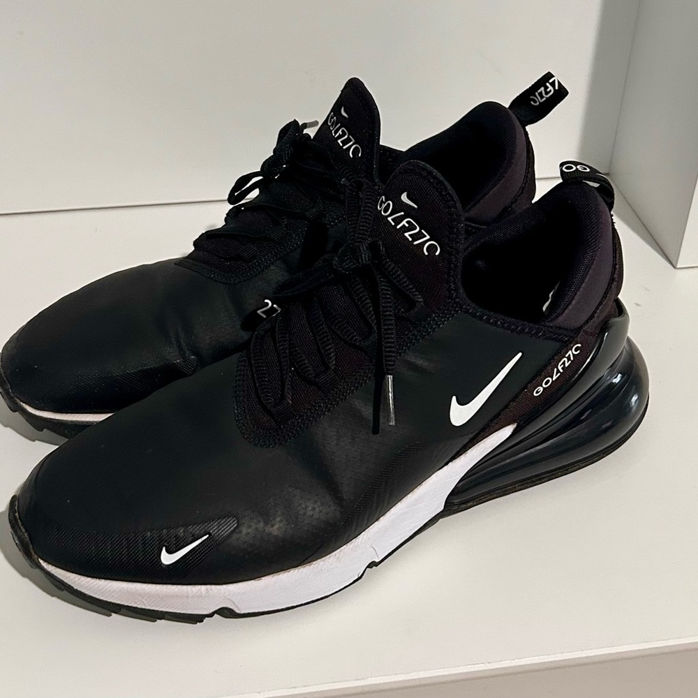 Nike Air Max 270 Golf Black White Men's Shoes CK6483-001 Size 10